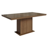 Mesa de Jantar Retangular Tampo com Moldura e Vidro Sobreposto Rustic 5275 Madesa