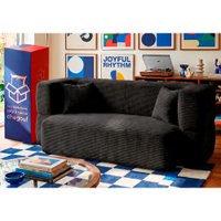 Sofá Cama Nômade 1,88m Xpand Tech Tecido Velourê Preto Cama inBox