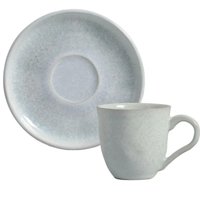 Xícara Chá Com Pires 170ml Bio Pietra Cinza Cerâmica Porto Brasil Cozinha Mesa Posta Avulsa