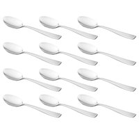 Conjunto 12 Colheres Aço Inox para Sobremesa 19cm Pisa Talheres Mesa Posta Cozinha
