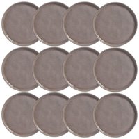Jogo 12 Pratos Sobremesa 21cm Cerâmica Bio Shimeji Cinza Porto Brasil Mesa Posta