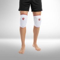 Joelheira Slide Flamengo Branco P Knit 3D Espuma 12Mm Proteç