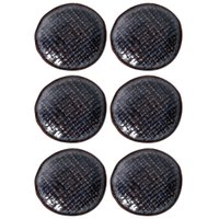 6 Ramequins Porta Molho Shoyu Cerâmica Azul Titanium 11x2cm Porto Brasil Molheira Sushi