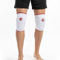 Joelheira Slide Flamengo Branco M Knit 3D Espuma 12Mm Proteç
