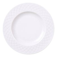 Jogo 12 Pratos de Sobremesa 21cm Branco em Porcelana Tramontina Ingrid Mesa Posta
