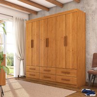 Guarda-Roupa Havana 6 Portas 6 Gavetas Multimóveis CR35552 Cinamomo