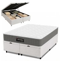 Cama Box Baú Colchão King Molas Ensacadas Splendido 193x203x65cm Munhoz