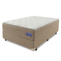 Cama Box Casal Colchão Ortopédico Magnus Molas Superlastic Pillow Top 138x188x76cm Hip Sleep