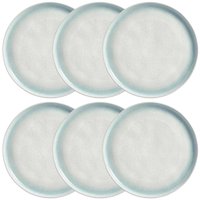 6 Pratos Rasos 27cm Bio Mar Cerâmica Stoneware Porto Brasil