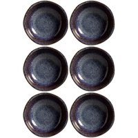 Kit de 6 Ramequins Molho Shoyu Sushi Stoneware Titanium 70ml
