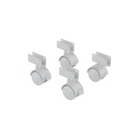 4 Rodinhas Para Berço Rodízio Roda Chapa U 12mm 100KG