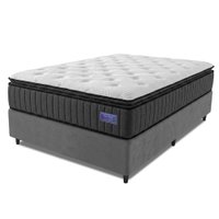 Cama Box Casal Colchão Ortopédico Titã Molas Ensacadas Pillow Top 138x188x72cm Hip Sleep