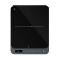 Cooktop de Indução Portátil Fischer 1 Boca Bivolt Touch Screen Cinza Eiger