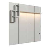 Painel para TV até 55 Polegadas 180cm com Nichos Decorativos e Iluminação em LED Nexus Arenas