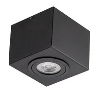Luminária Plafon Box de Sobrepor 17x11cm Aluzinc Preto Par30 Bivolt E27 Externa Interna Dital
