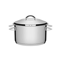 Caçarola Tramontina Solar Funda Aço Inox Fundo Triplo com Tampa e Alças 24 cm 6,1 L