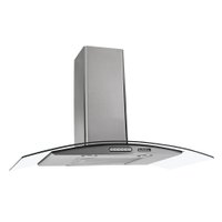 Coifa de Parede 90cm Vidro Curvo Duto Slim Inox Nardelli