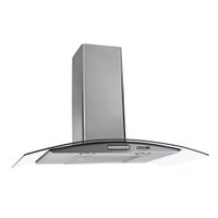 Coifa de Parede 80cm Vidro Curvo Duto Slim Inox Nardelli
