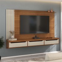 Painel para TV até 75 Polegadas Presence Cinamomo e Off White
