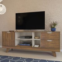 Rack Michigan Pinho e Off White 160 cm