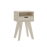 Mesa Lateral Retangular Vip Off White