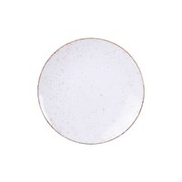 Prato Sobremesa Tramontina Rústico Marrom em Porcelana Decorada 21 cm