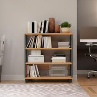 Balcão 4 Prateleiras 89,5 x 29 x 92 cm Freijó/Preto Dalla Costa F23