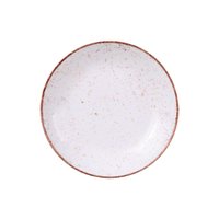 Prato Fundo Tramontina Rústico Marrom em Porcelana Decorada 22 cm