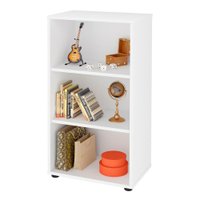 Estante Multiuso Livreiro Escritorio 3 Nichos 45X81 cm Branco Artany