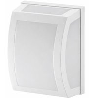Arandela Branca Lente Leitosa Luminária Parede Smart Externa Interna Dital Jardim Varanda