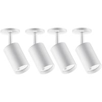 Kit 4 Spots Brancos Sobrepor Neo Redondas Direcionadoras de Teto GU10 Dital