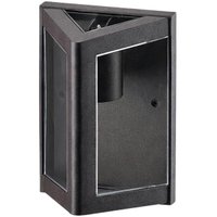 Arandela Parede Smart Triangular Marrom Lente Transparente E27 Dital 20w Muros