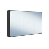 Armario Espelheira para Banheiro 100cm com 3 Portas Lavinia Grafite