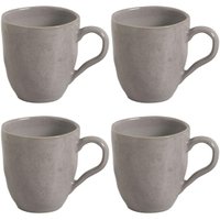 Jogo 4 Canecas 273ml Cerâmica Bruma Porto Brasil Xícara de Chá Café Cappuccino Artesanal
