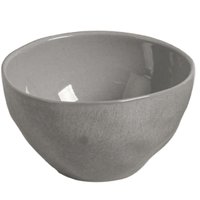 Jogo 6 Bowls Cerâmica 558ml Cinza Porto Brasil Orgânico Tigela Sopa Shimeji Zoni Restaurante
