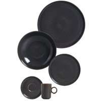 Aparelho de Jantar 30 Peças Cerâmica Porto Brasil Basic Pratos Xícaras Café Com Pires Completo
