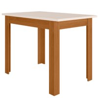 Mesa De Jantar Tampo Sem Vidro 4 Lugares 108x68 cm Bellagio Freijo Off White POLIMAN