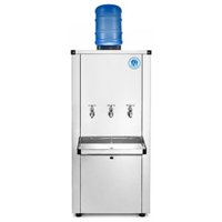 Bebedouro 110 Litros Aguagel Inox 3 Torneiras Geladas com Suporte para Galão 127V