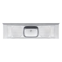 Pia de Apoio Tramontina Filo 56 Plus em Aço Inox 200 x 55 cm Standard