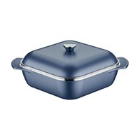 Caçarola Tramontina Quadrada Lyon em Alumínio Starflon 28 cm 5,5 L Azul Elementar