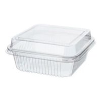 300un Embalagem para Doce Quadrado 200ml G650 Transparente 10,7x10,7x4,7cm Galvanotek