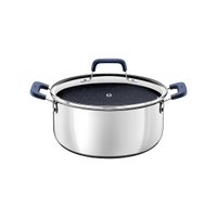 Caçarola Tramontina Romagna Aço Inox Cerâmico Black Stone 20 cm 3,2 L