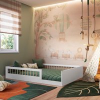 Cama Montessoriana Casal Affetto Branco Completa Móveis - AFT016BCBC