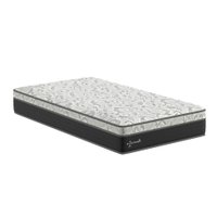 Colchão Solteiro King Amarilis D33 (28x108x198) Preto e Cinza