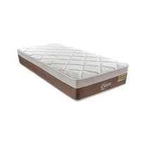Colchão Solteiro Orion Molas Ensacadas (28x88x188) Branco e Bege