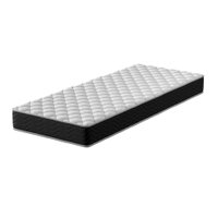 Colchão Solteiro Howie Misto D33 (17x78x188) Preto e Branco