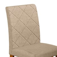 Conjunto com 2 Cadeiras de Jantar Ane Turim Imbuia