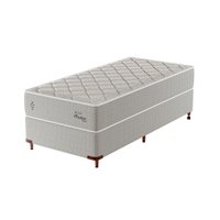 Cama Box com Colchão Solteirão Master Hotel Molejo Superlastic (67x96x203) Bege
