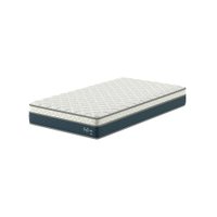 Colchão Solteirão Safira Molas Ensacadas (26x108x198) Azul e Branco
