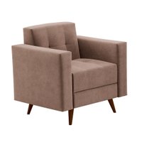 Poltrona Vitrola Suede Tabaco